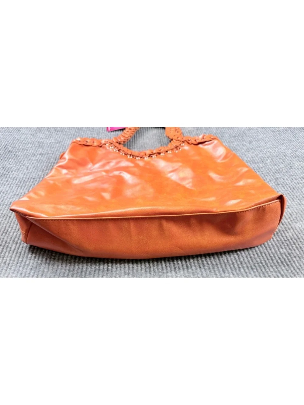 Xhilaration Orange Braided Hobo Shoulder Bag Purse NWT